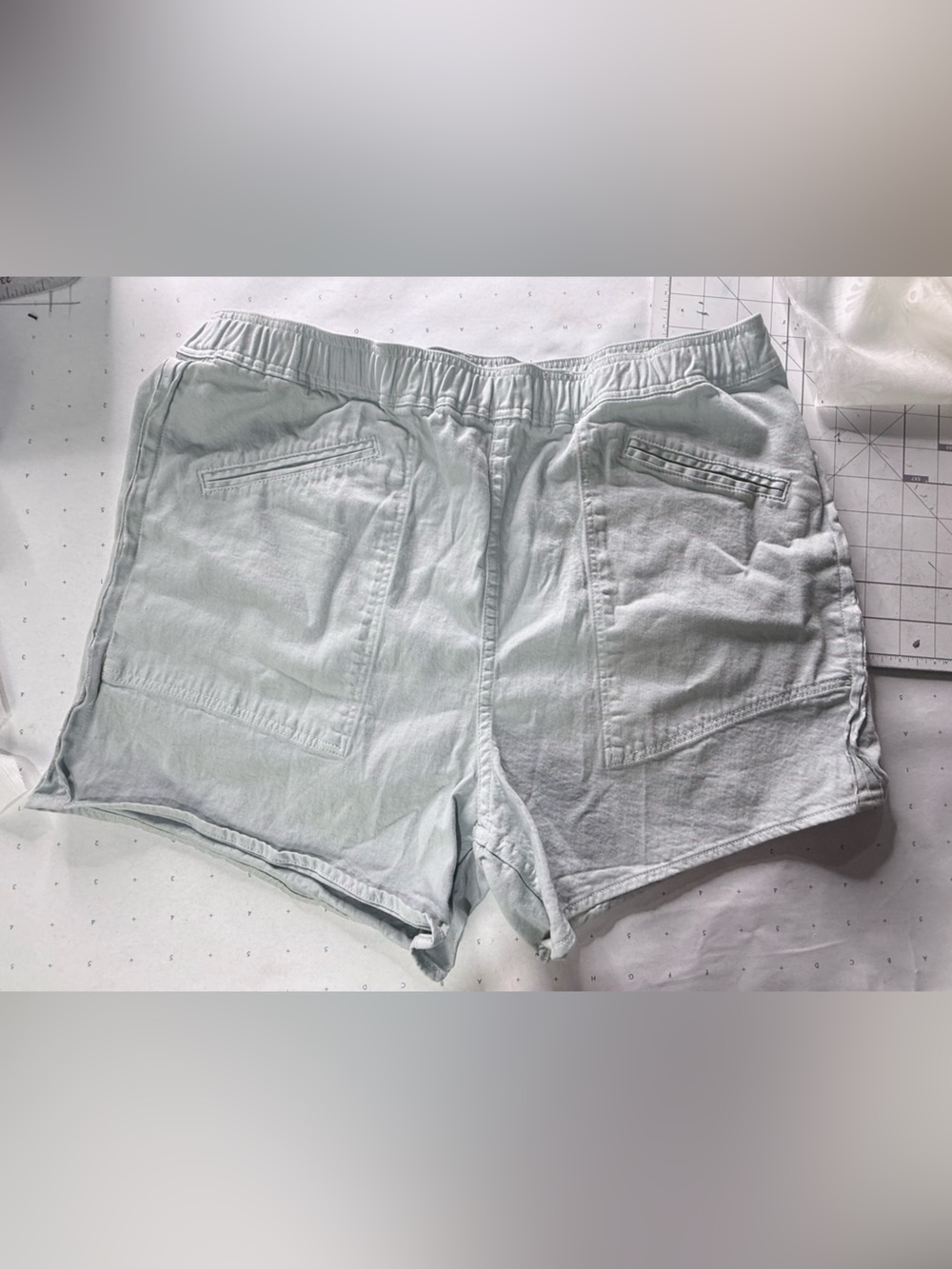 Light Mint Women's Casual Elastic-Waist Shorts Billy Reid sample